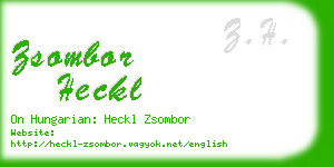 zsombor heckl business card